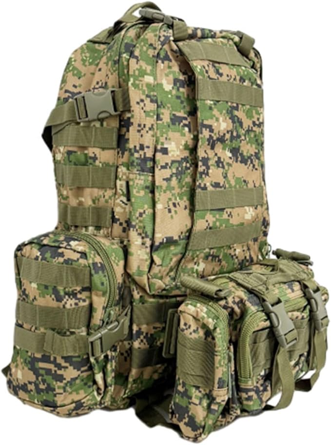 25L Military Tactical Backpack Assault Pack Detachable Molle Bag Large Outdoor Pack for Camping Hiking Hunting