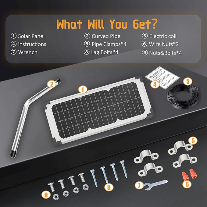 10W Solar Panel Kit FM123 Fit for Mighty Mule GTO PRO Gate Opener Parts MM571W MM371W 571W MM271 371 MM371W MM360 MM262 560 MM560 MM562 FM350 MM260 MM560 FM200 FM350 FM500 FM502 FM700 &amp More