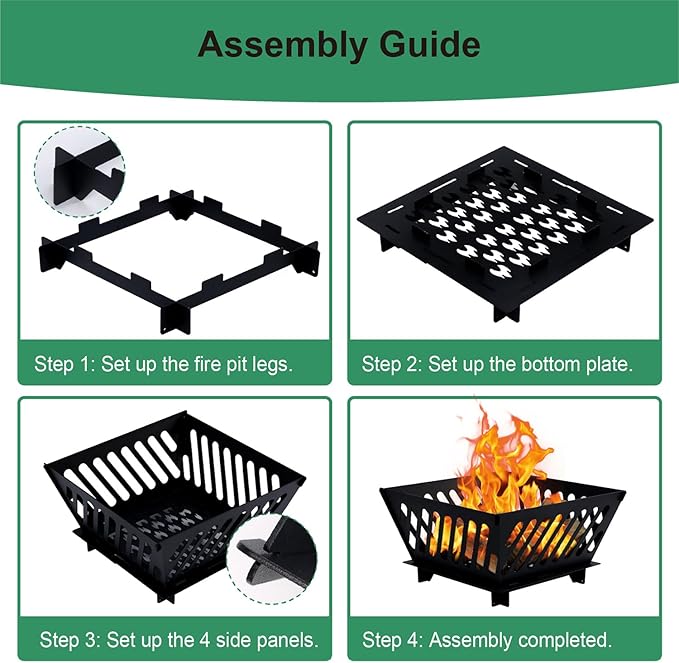 25 inch Portable Fire Pit for Outside Collapsible Plug Fire Pit Suitable for Camping Picnics Courtyards Garden Bonfires and Outdoor Firewood with Storage Bag