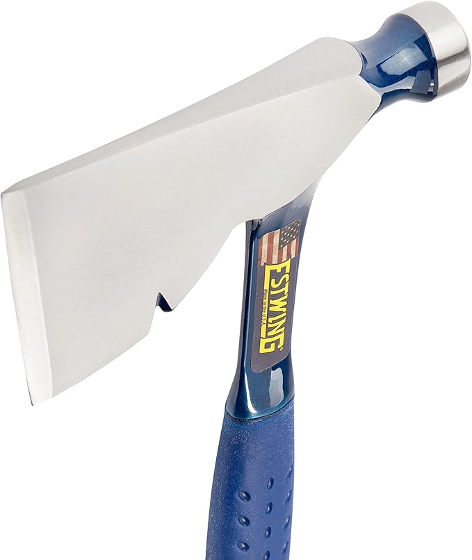 ESTWING Carpenter's Hatchet - 13 USA Made Carpenters Axe with Smooth Face &amp Shock Reduction Grip - E3-2H
