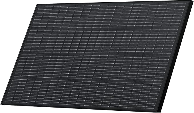 EF ECOFLOW 175W Solar Panel 25% High-Efficiency N-Type Solar Cell IP68 Waterproof Rate Plug-&amp-Play Solar Panels for Camping RV Home Designed for Class B Vans (Mounting Feet Included)