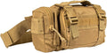 FOX OUTDOOR PRODUCTS Modular Deployment Bag | Tactical Waist Pack Go-Bag &amp Pack Attachment with Organizer Pockets &amp Webbing