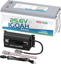 Redodo 24V 100Ah Lithium LiFePO4 Battery and 29.2V 20A Charger Set 2560Wh Up to 15000 Cycles Perfect for Trolling Motor RV Marine Boat and Solar Home