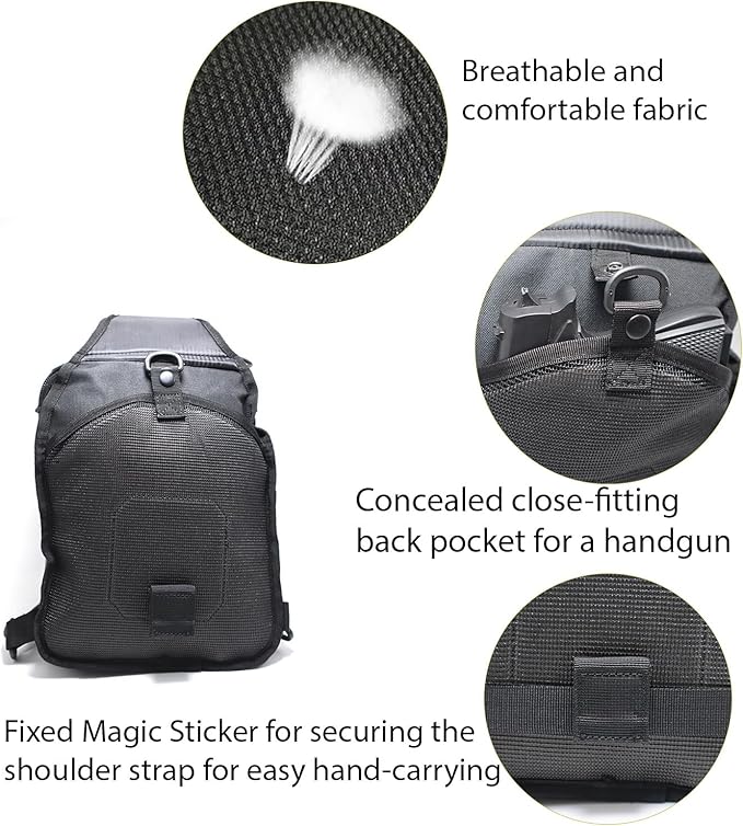Tactical Sling Bag Backpack for Men Molle Shoulder Bag Pack Daypack Backpack for Hunting Hiking Traveling Camping