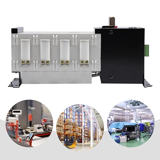 Automatic Transfer Switch 4-Poles AC 110V 220V Dual Power Generator Changeover Switch 4P/250A