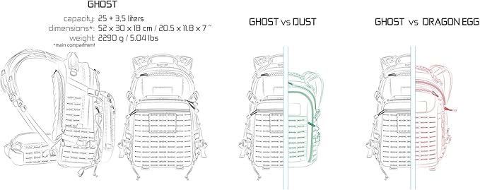 Direct Action Ghost Tactical Backpack 31 Liter Capacity