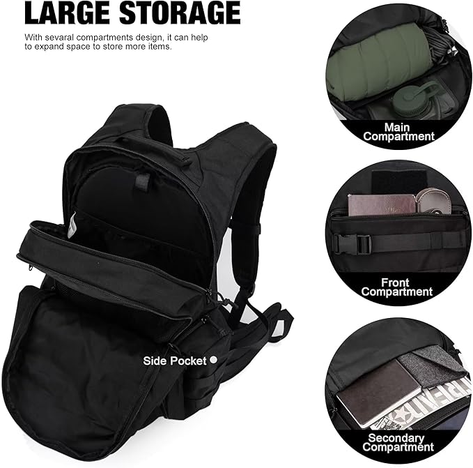 Mardingtop 28L Tactical Backpack for Men with Molle Pouch Tool Utility Pouch Bag