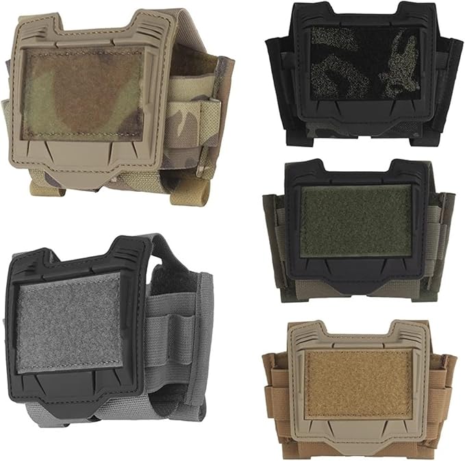 Tactical Helmet Battery Pouch Counterweight Bag Storage Case Compact Remote Battery Pack Balance Weight for Hunting Airsoft
