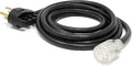 WEN PC1550 15 ft. 10-Gauge Transfer-Switch-Ready Generator Adapter Extension Cord with Light-Up Plug (converts 50A 14-50P to 30A L14-30R)