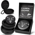Premium Zyn Metal Can - Waterproof Moisture &amp Odor Proof - Metal Zyn Container - Dip Can Zyn Tin Zyn Holder with Knurled Edges Aluminum Zyn Can &amp Organizer