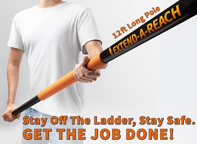 48-144 Telescoping Pole with Tree Pruner Extendable for Tree Trimming // Manual Pole Saws for Tree Trimming // Long Tree Trimmer with Telescopic Extension Pole // The Ultimate Tree Pruning Pole Saw