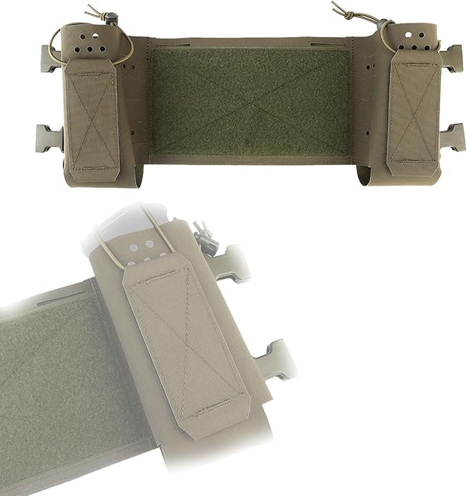 Modular MOLLE Chest Extension System Multi-Function Storage Pouch Portable Mission Organizer with Quick-Release