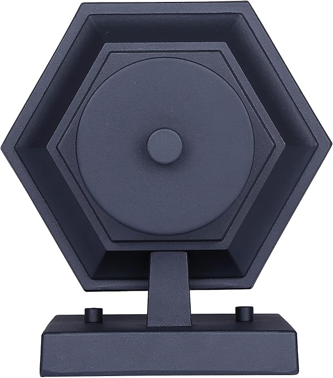 Grovehaven 1-Light Outdoor Light 10-inch Black Finish Wall Mounted with Clear Glass Built-in Motion Sensor/Photocell Lighting for Entryways Patios Porches