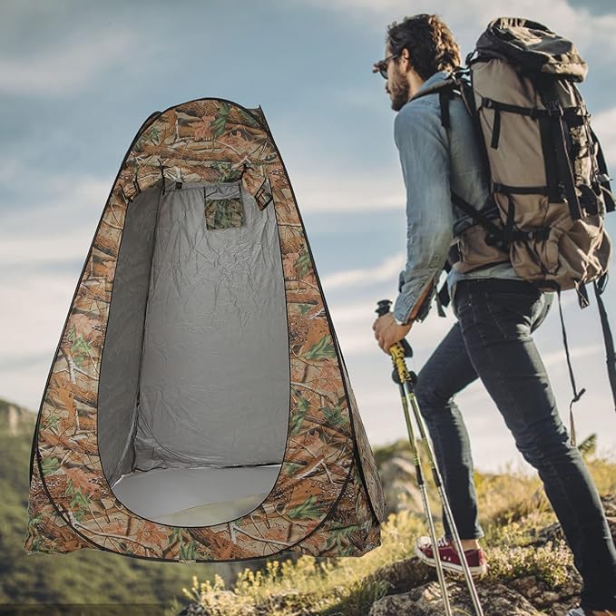 Shower Tent Portable Shower with Light Weight Polyester Camping Shower Tent for Camping Hiking