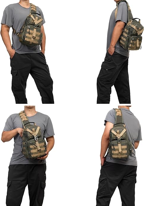 NICGID Tactical Military Backpack Daypack Molle Army Assault Pack Bug Out Bag Travel Fishing Hiking Trekking Rucksack