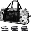 65L Waterproof Duffel Bag for Men and Women - Large Motorcycle Duffle Bag with Straps for Back Seat - Roll Top Dry Bag for Kayaking Rafting Boating Swimming Beach