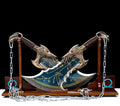 God of War Sword/6.6lb The Blades of Chaos （2 Sets）/5.64lb Leviathan's Axe/Hand Forged high Manganese Steel/Collection Role-Playing Gifts