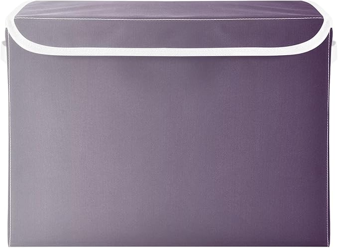 Grey Gradient Storage Containers with Lids Stackable Fabric Storage Bags for Clothes for Office Supplies Home Decor