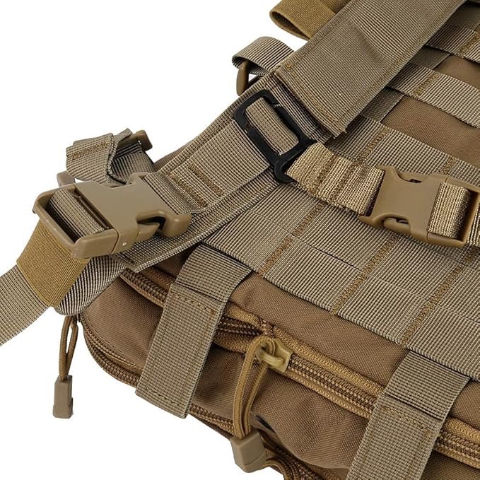 Flat Tactical MOLLE Backpack Military Multifunctional Airsoft Tool Bag Camping Bag Travel Hunting Hiking Backpack