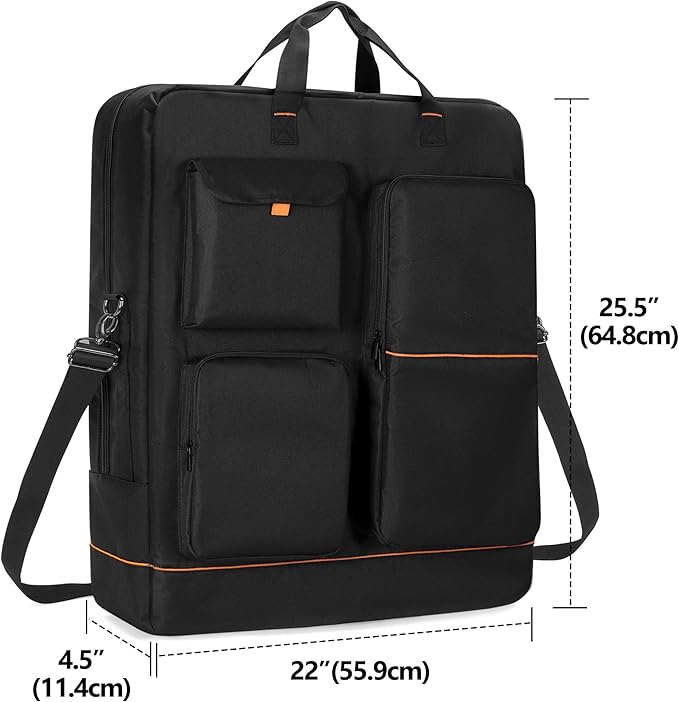 HODRANT Solar Panel Storage Bag with Bright Lining Travel Solar Panel Carrying Case Compatible with Jackery SolarSaga 100W 100X 200W Padded Carrier Organizer Compatible with ZOUPW 100W 110W 200W