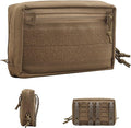 MOLLE Tactical Utility Pouch with Zipper Laser Cut Panel Organizer Bag for Belt Backpack Outdoor GearEveryday Carry Storage Case