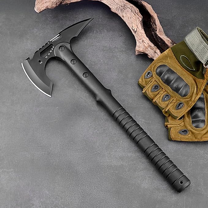 Camping Axes 2 Pack Hatchet with Sheath Clip Bottle Opener Wrench Outdoor Tomahawk for Splitting Wood Hunting Hiking AXE04x2