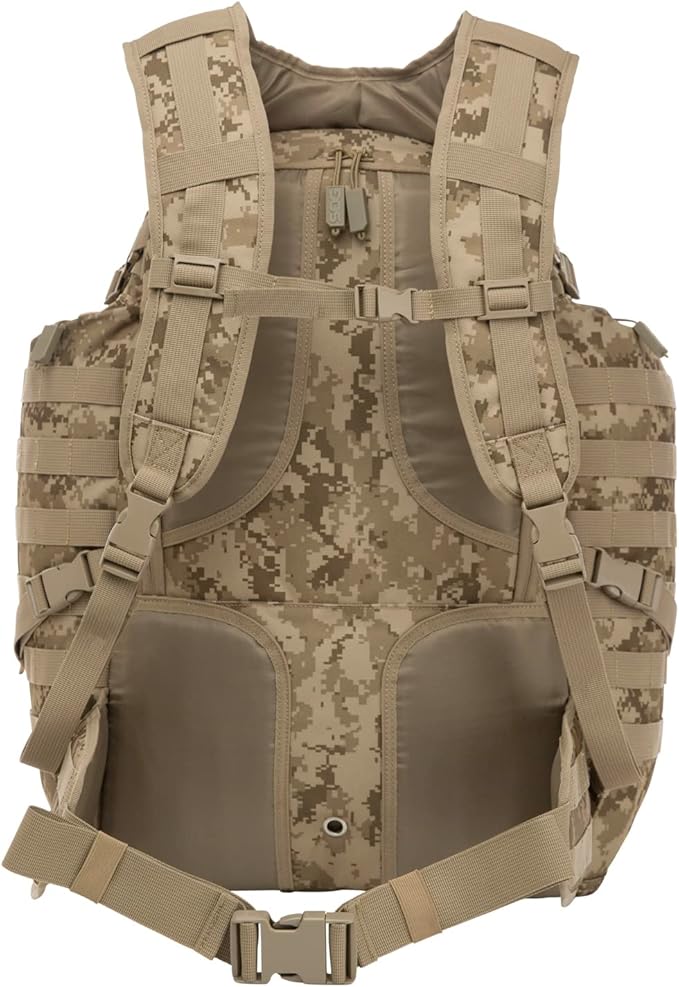 SOG Tools and Knives Internal Frame Tactical Multi Day Overnight Travel and Work Backpack Digital Camo One Size