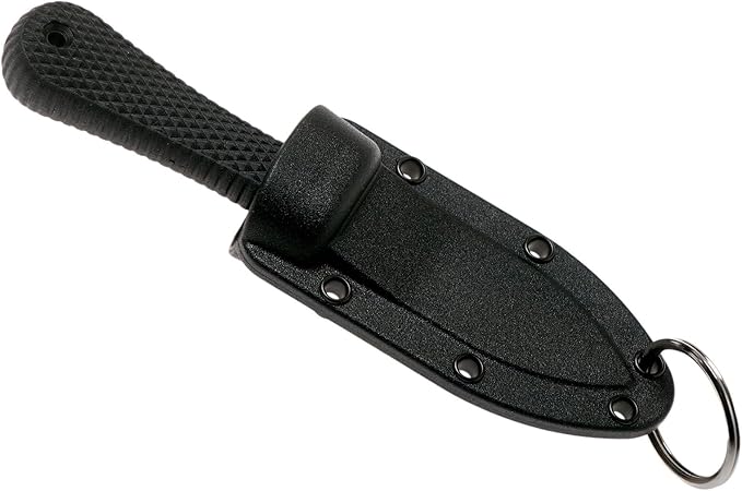 Cold Steel Super Edge 2 Durable Compact Japanese AUS8A Stainless Steel Fixed Blade Drop Point Outdoor Game Hunting Neck Knife Kray-Ex Handle Secure-Ex Sheath