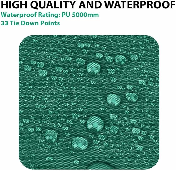 Gold Armour Rainfly Tarp Hammock Premium 14.7ft/12ft/10ft/8ft Rain Fly Cover Waterproof Ultralight Camping Shelter Canopy Survival Equipment Gear Camping Tent Accessories (Green 12ft x 10ft)