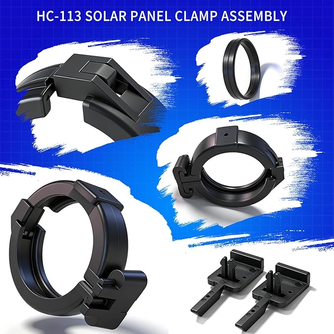 Panel Clamp Assembly HC-113 for Heliocol SwimLux SwimJo Sunstar Pool Solar Heater Panels Replacement Parts 2PCS