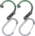 GEAR AID HEROCLIP 360° Swivel Carabiner Gear Clip and Hook (Medium) for Camping Backpack Suitcases and Garage Organization