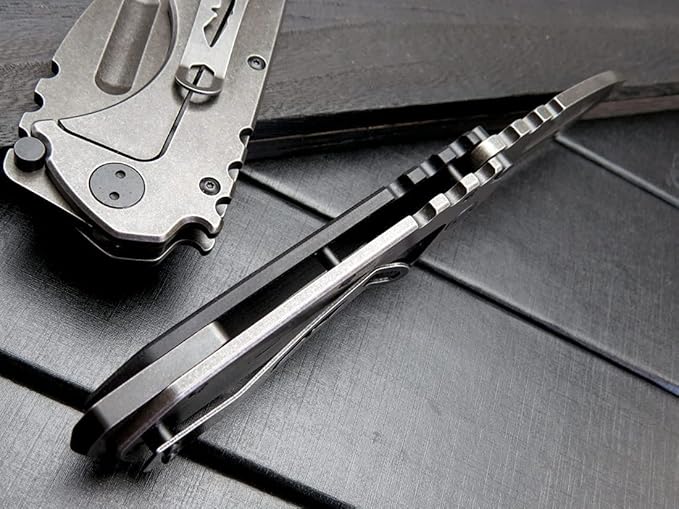 Gtkii Gtk137 Folding Knife D2 Steel Blade G10 &amp Steel Handle EDC Tool Knife for Outdoor Camping