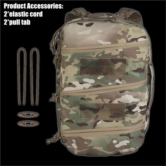 Large Lightweight Tactical First Aid Backpack - Durable Tear-Resistant Medical Organizer with Multipurpose Back Panel(Ranger Green)