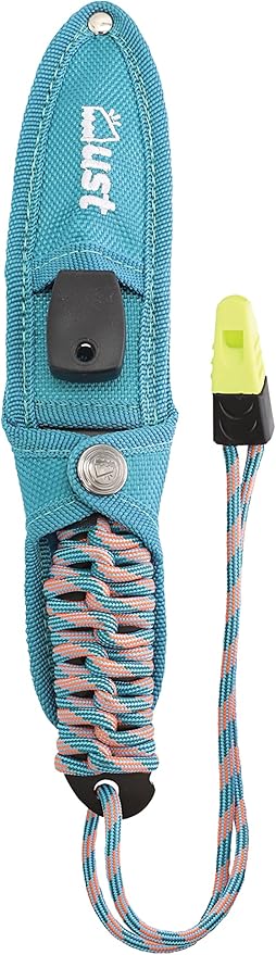 ust ParaKnife 4.0 PRO with 4 Inch Serrated Blade ParaTinder Utility Cord Fire Starter and Emergency Whistle for Hiking Backpacking Camping and Outdoor Survival Multi One Size (20-12238)
