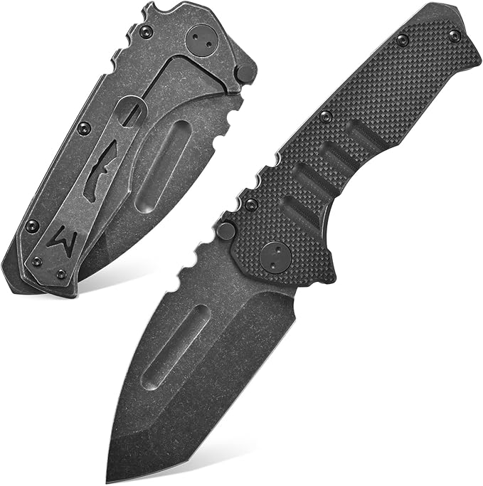 Gtkii Gtk137 Folding Knife D2 Steel Blade G10 &amp Steel Handle EDC Tool Knife for Outdoor Camping