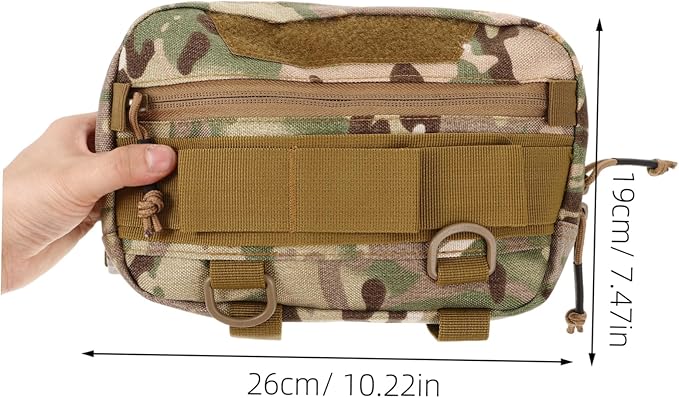 SOLUSTRE Multi-functional Chest Bag for Men Outdoor Pouch Stylish Vest Pack for Running Hiking and Everyday Use Lightweight Camouflage Design
