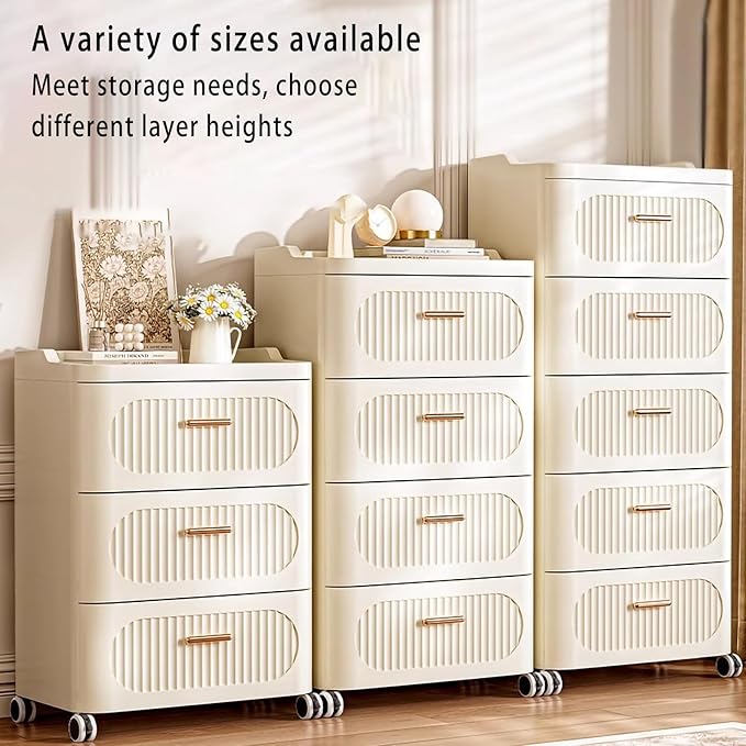 Storage Bins With Drawers Various Layers To Choose From Large Storage Space for Bedroom Study Office 7 35 * 37.5 * 114 CM