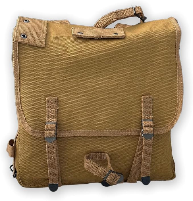 US M-1941 Haversack WW2 Field Bag Vintage Khaki Canvas Backpack WWII M1941 Upper Pack