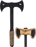 Condor Tool &amp Knife Throwing Axe Double Bit - 1075 High Carbon Steel - Solid Felling Axe with Canvas with Leather Belt Loop Sheath - Steel Handle Wrapped in Paracord - 7in Blade - 26.8oz