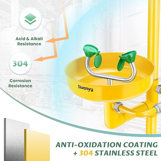 Huanyu Emergency Shower Station (Yellow 1107Y-1)
