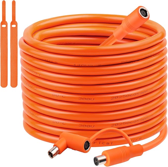100FT 14AWG DC7909 Solar Panel Extension Cable Compatible with Jackery Solar GeneratorSolar Charging Cord Female to Male with DC8020 Adapter Suit for Gz Yeti Anker Jackery Portable Power Station