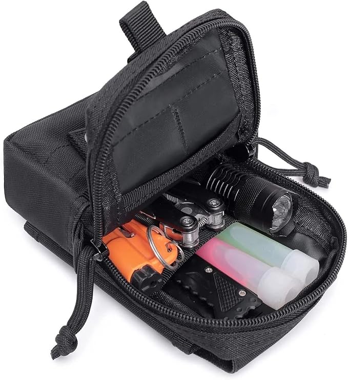 Tactical MOLLE Multifunction Nylon Everyday Carry Utility Organizer Phone Pouch Waist Bag for 5.5–6.7 in Smartphones