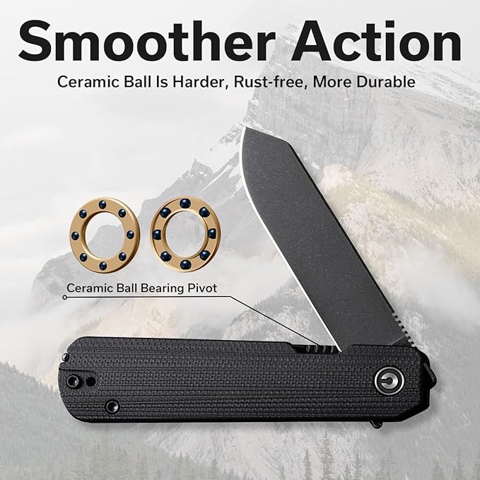 CIVIVI Sendy 3 In 1 Multitool Pocket Knife With Tweezers and Toothpick Ben Petersen designed Folding Knife for EDC Camping Daily Use Perfect Gifts for Men Women C21004B-2