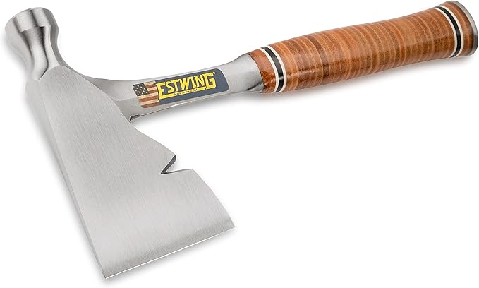 ESTWING Carpenter's Hatchet - 13 Carpenters Axe with Smooth Face &amp Genuine Leather Grip - E2H