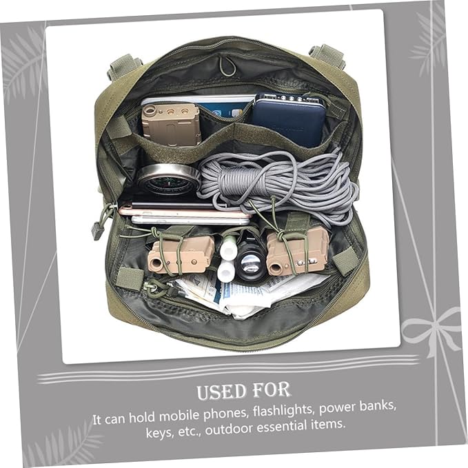 BESPORTBLE Tactical Shoulder Bag for Men Hiking Camping Gear Chest Pouch Mobile Power Bank Pocket