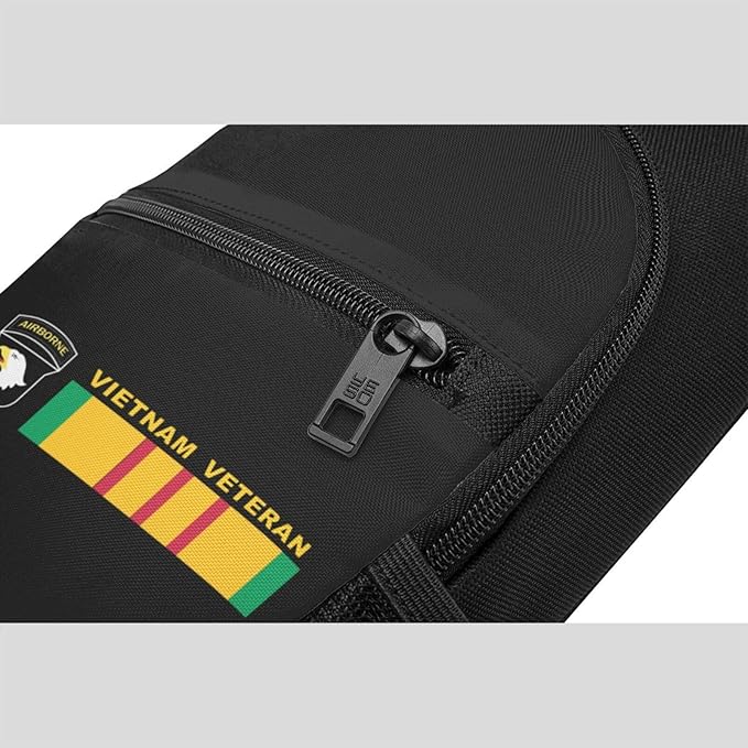101st Airborne Division Vietnam Veteran Chest Pack Leisure Shoulder Crossbody Chest Bag