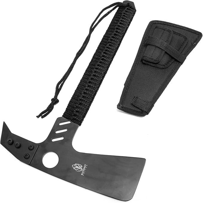 ASR Tactical 16 Paracord Full Tang Survival Axe with Modular Pick Attachment
