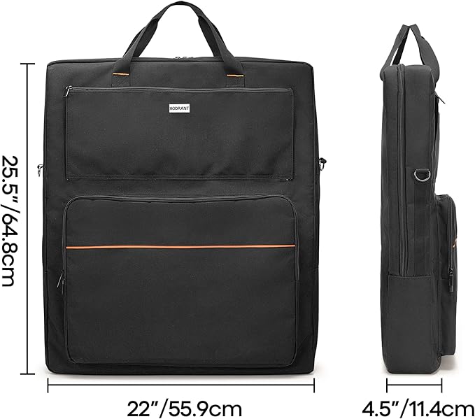 HODRANT Solar Panel Storage Bag Compatible with Jackery SolarSaga 100W 100X Padded Travel Carrying Case for 2 Battery Panels Double-Layer Solar Panel Carrier with Shoulder Strap Patent Design