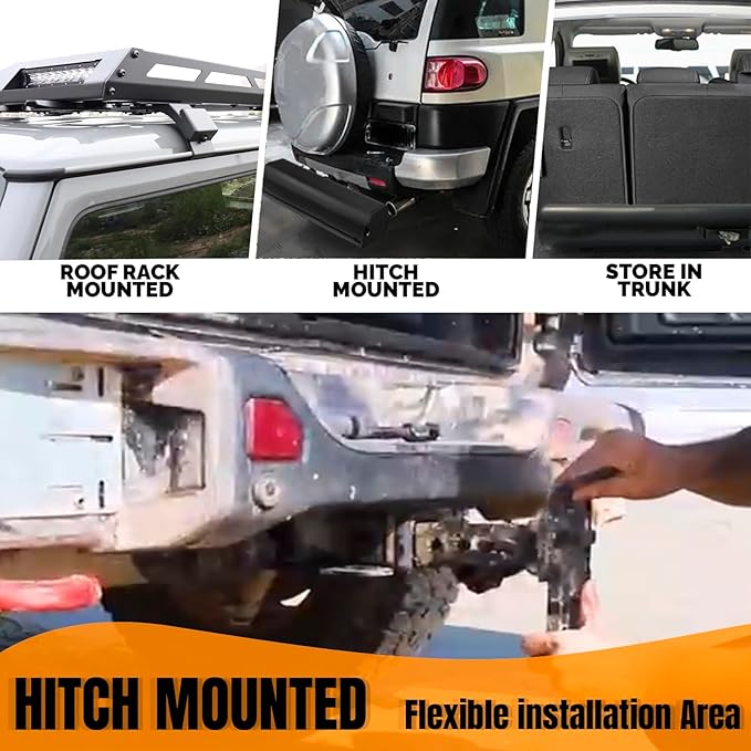 4 Gallon Pressurized Water Tank for Camping Showers and Outdoor Activities Bumper Mount Water Storage for VehiclesTrucksSUV