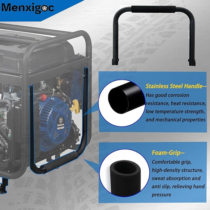 Outdoor Power Equipment WGen3600 Series Portable Generator Never-Flat Wheel and Handle Kit Compatible with WGen2000 WGen3600v WGen3600 and WGen3600DF